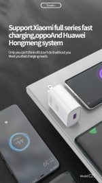 شارژر دیواری تونک 18وات مدل C21  با قابلیت شارژ سریع بدون کابل - Image 3