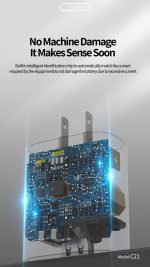 شارژر دیواری تونک 18وات مدل C21  فست شارژ با کابل Type-C - Image 2