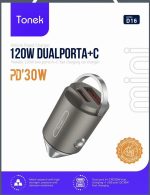 شارژر فندکی تونک مدل D16 فست شارژ 2 پورت - Image 2