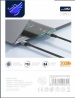 کابل شارژ Type-C تونک مدل M52 فست شارژ - Image 3